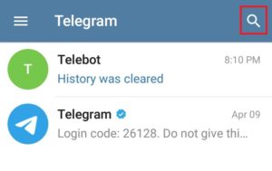 Telegram app config