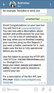telegram bot config