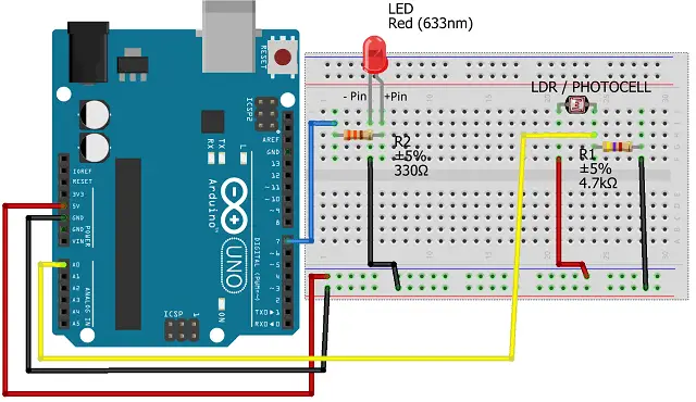 Setting up a LDR sensor with Arduino