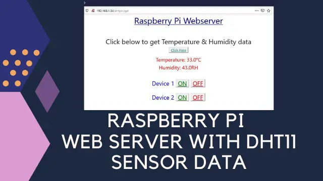 Raspberry Pi Flask Web Server with DHT11