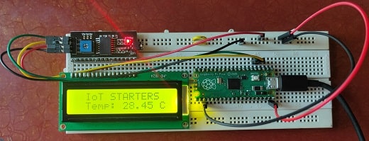 Reading built in Temperature sensor values of Raspberry Pi PICO